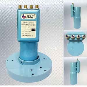 PAUXIS DP34-Q-Q C-BAND DUAL POLARITY SINGLE OUTPUT LNBF