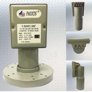 PAUXIS DPO-OCTO C-BAND DUAL POLARITY SINGLE OUTPUT LNBF